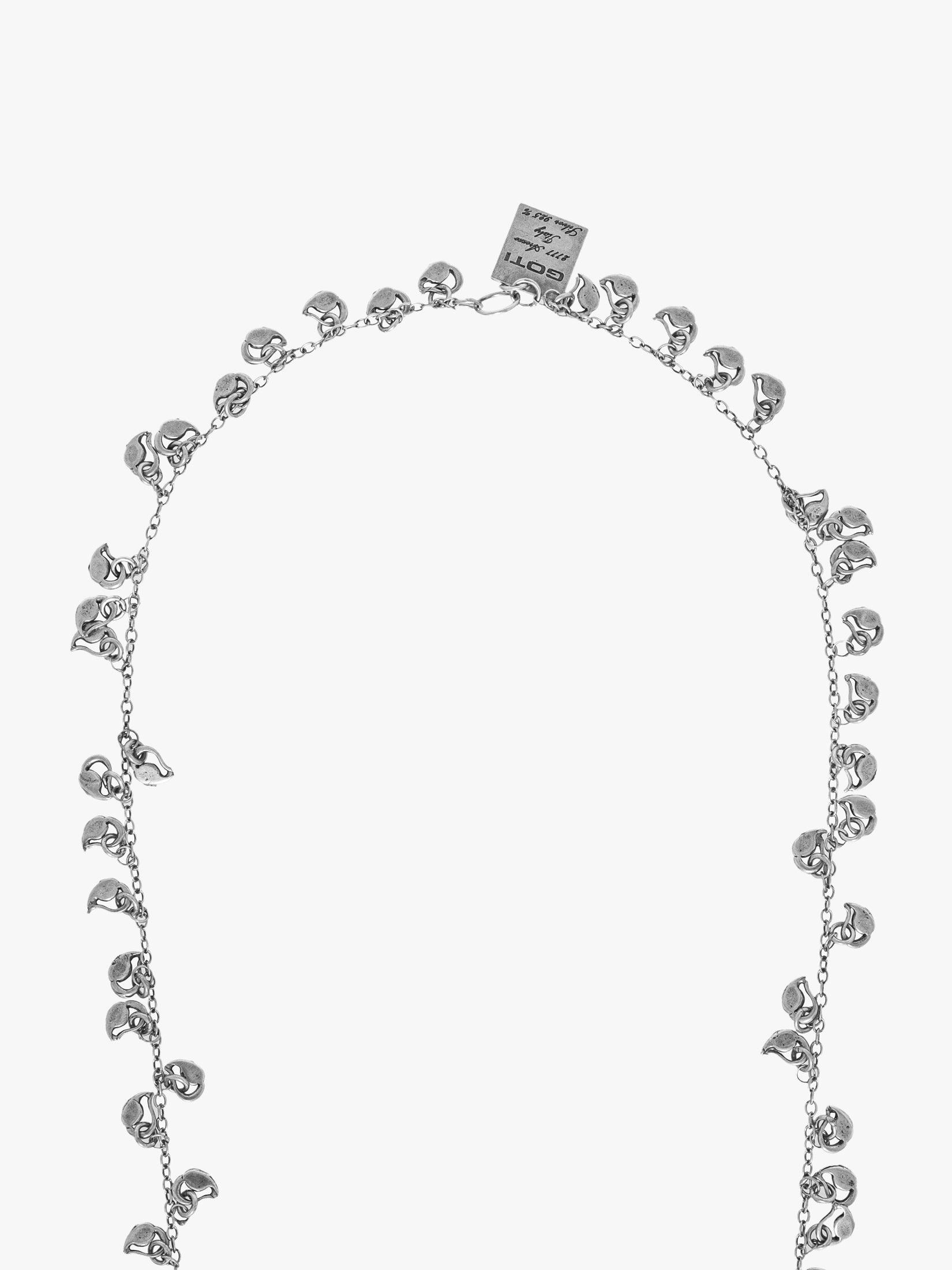 GOTI CN1283 Oxidiertes Silber Halskette