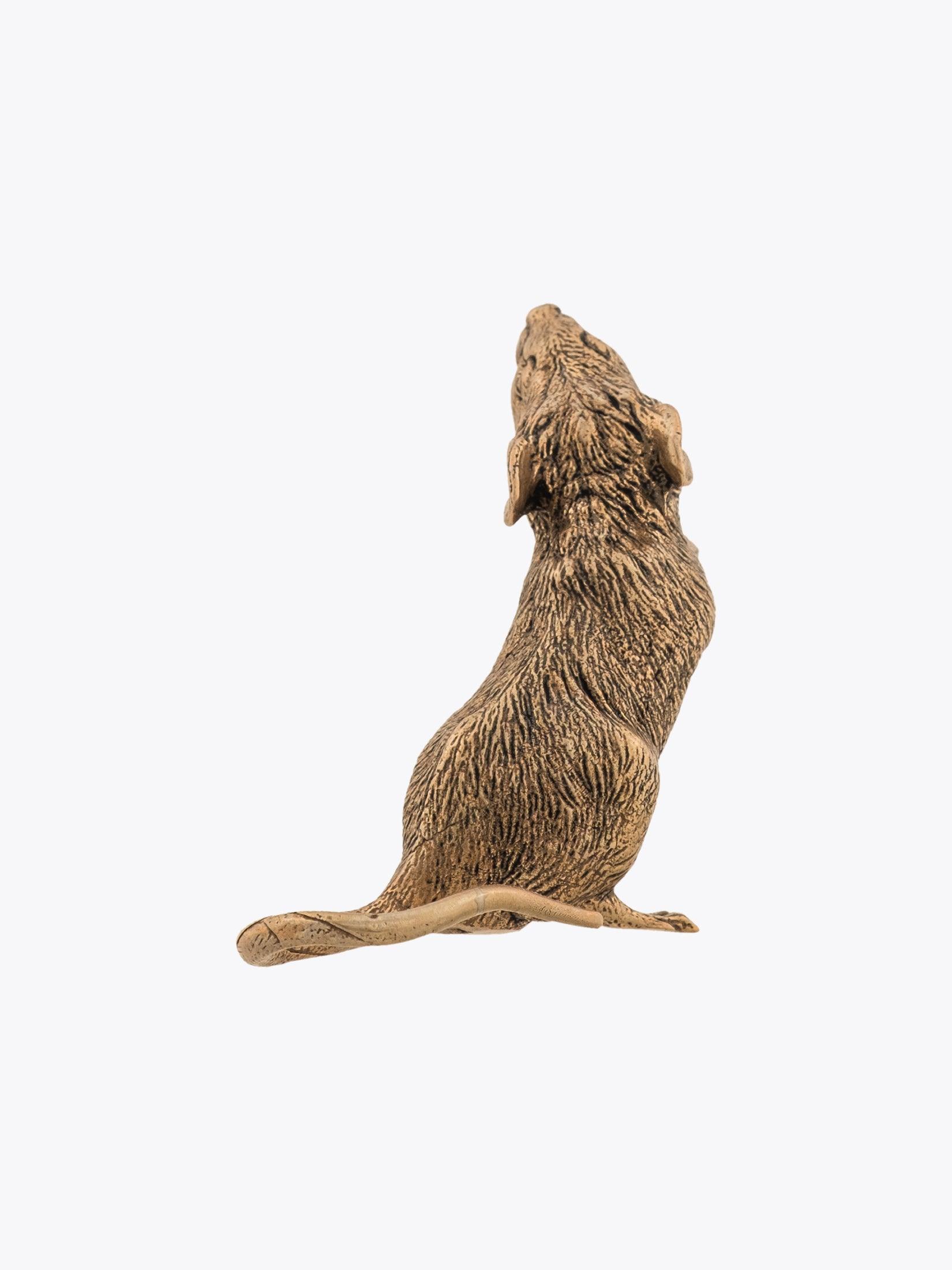 GOTI Lucky Mouse Brass Paperweight