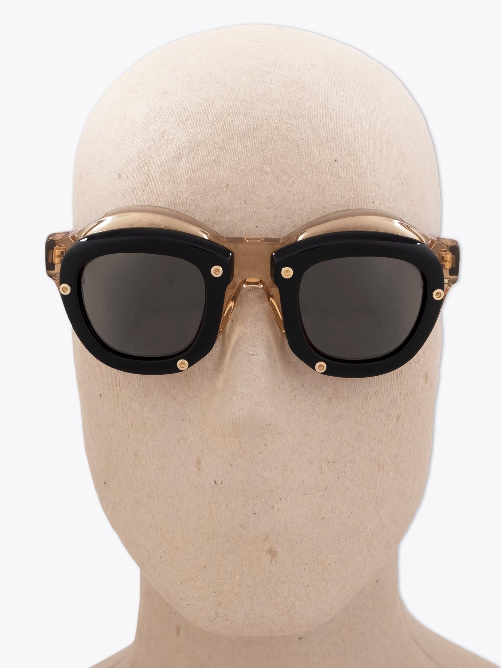 Kuboraum Mask W1 Sonnenbrille Honig/Schwarz