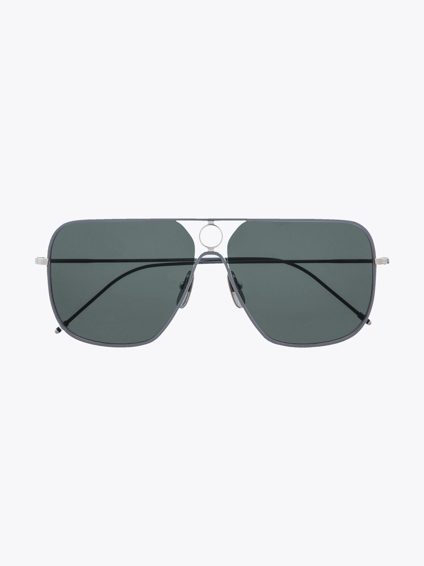 Thom Browne TB-114 Silver Sunglasses - Apodep.com