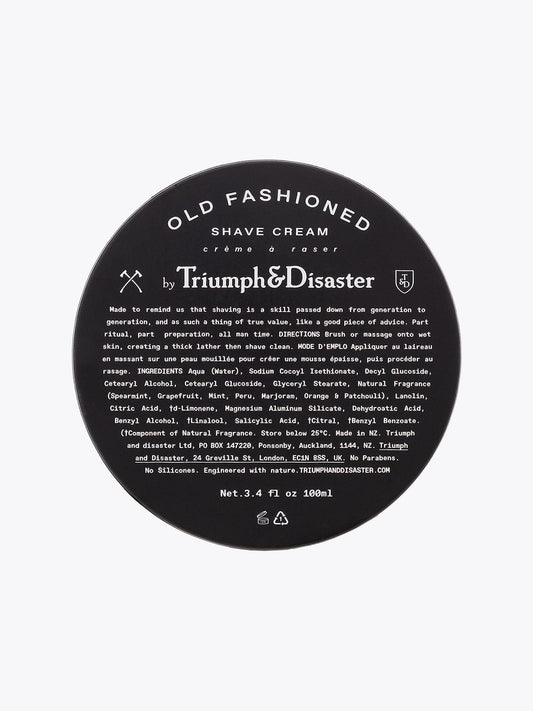 Triumph & Disaster Old Fashioned Shave Cream 100ml Jar - APODEP.com